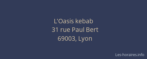 L'Oasis kebab