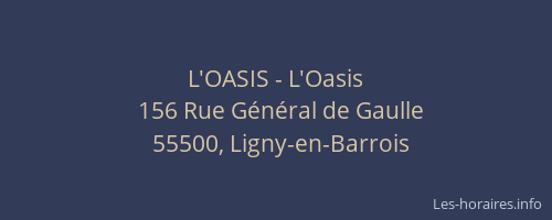 L'OASIS - L'Oasis