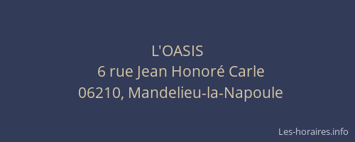 L'OASIS