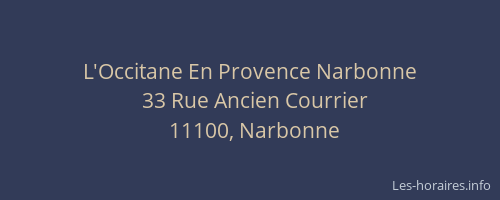 L'Occitane En Provence Narbonne