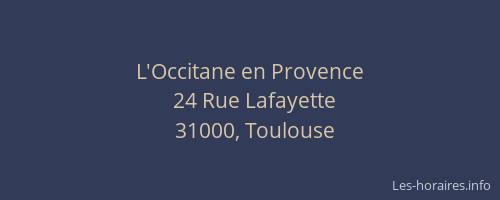 L'Occitane en Provence