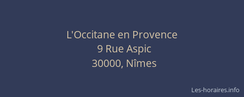 L'Occitane en Provence