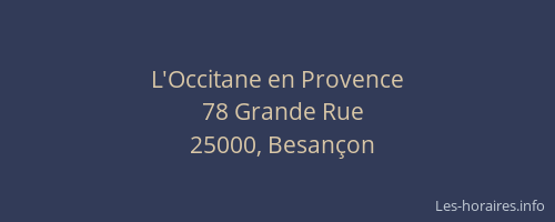 L'Occitane en Provence