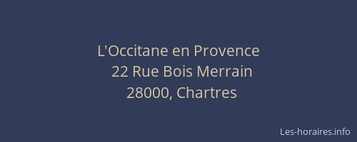 L'Occitane en Provence