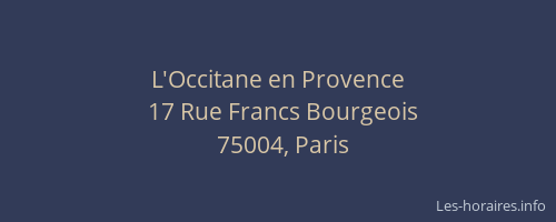 L'Occitane en Provence