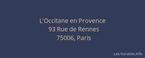 L'Occitane en Provence