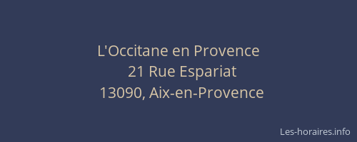 L'Occitane en Provence