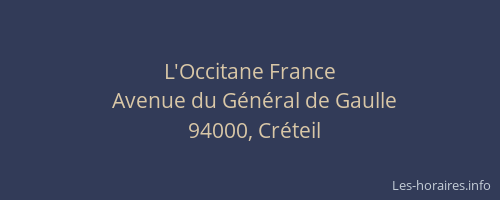 L'Occitane France