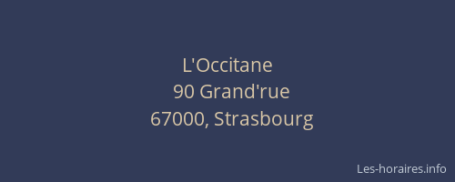 L'Occitane