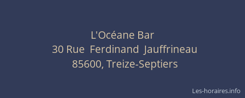 L'Océane Bar