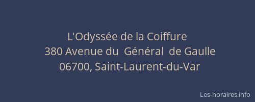 L'Odyssée de la Coiffure