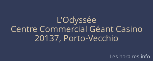 L'Odyssée