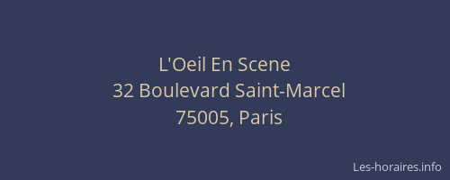 L'Oeil En Scene