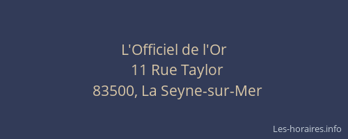 L'Officiel de l'Or
