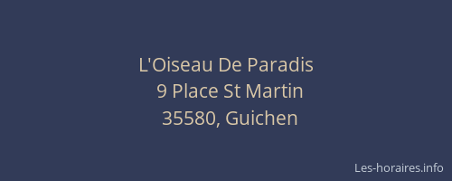 L'Oiseau De Paradis