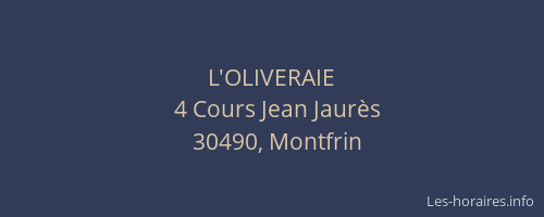 L'OLIVERAIE