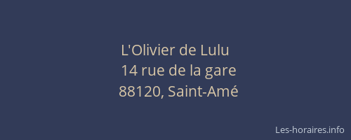 L'Olivier de Lulu