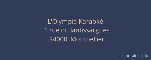 L'Olympia Karaoké