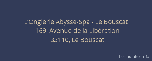 L'Onglerie Abysse-Spa - Le Bouscat