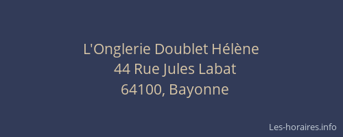 L'Onglerie Doublet Hélène