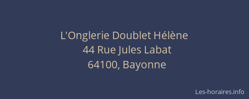 L'Onglerie Doublet H&eacute;l&egrave;ne
