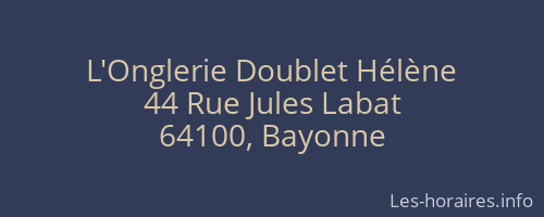 L'Onglerie Doublet Hélène