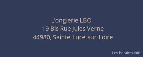 L'onglerie LBO