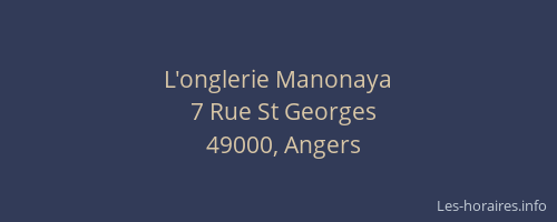 L'onglerie Manonaya