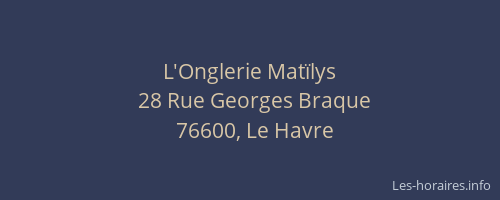 L'Onglerie Matïlys