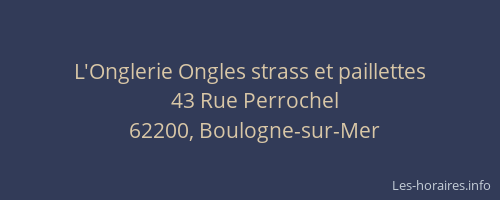 L'Onglerie Ongles strass et paillettes