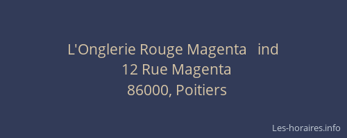 L'Onglerie Rouge Magenta   ind