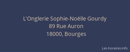 L'Onglerie Sophie-Noëlle Gourdy
