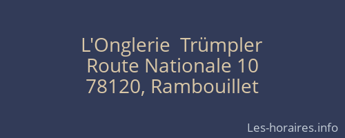 L'Onglerie  Trümpler