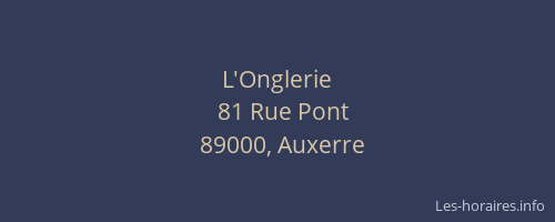 L'Onglerie