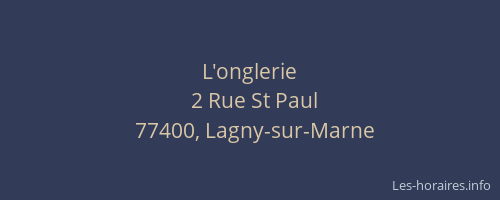 L'onglerie