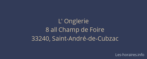 L' Onglerie