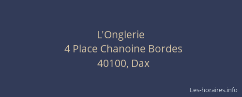 L'Onglerie