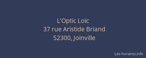 L'Optic Lo&iuml;c