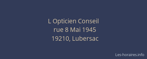 L Opticien Conseil
