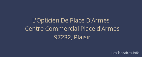 L'Opticien De Place D'Armes