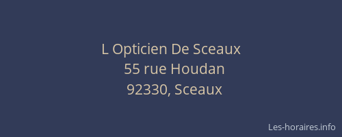 L Opticien De Sceaux