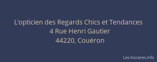 L'opticien des Regards Chics et Tendances