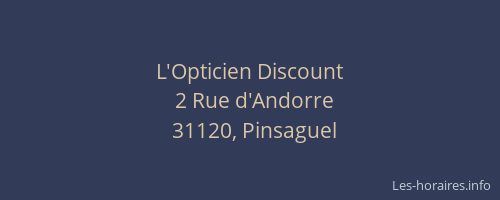 L'Opticien Discount