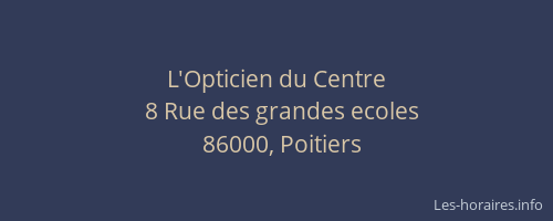 L'Opticien du Centre