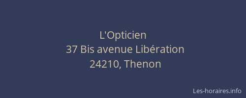 L'Opticien