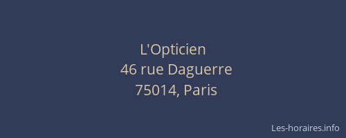 L'Opticien