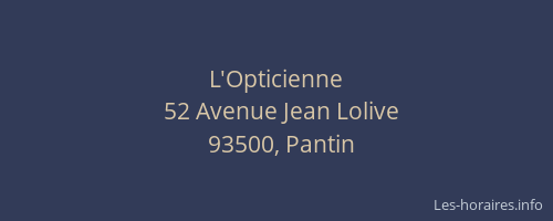 L'Opticienne