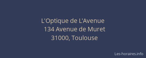 L'Optique de L'Avenue