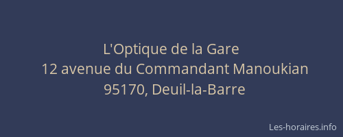 L'Optique de la Gare