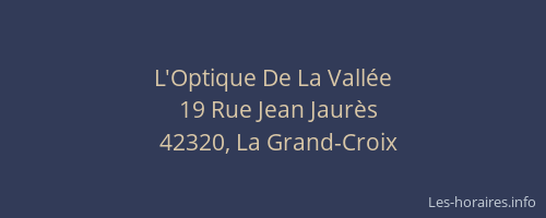 L'Optique De La Vallée